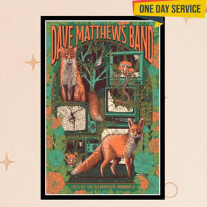 Dave Matthews Band June 24 2025 Coca-Cola Amphitheater In Birmingham Al Poster